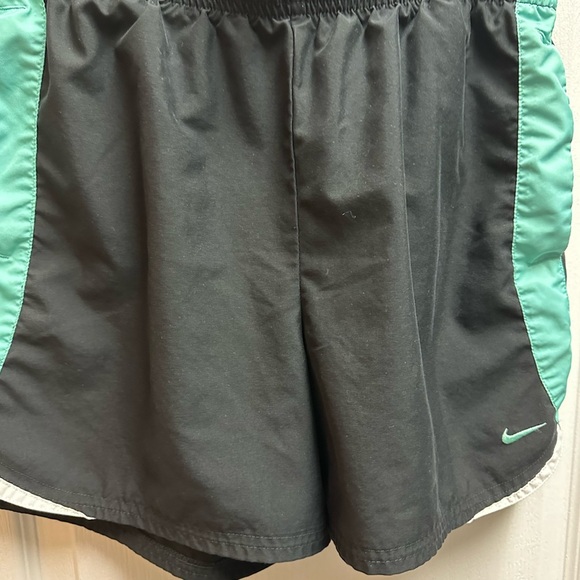 Nike Pants - Nike woman shorts black with green line M